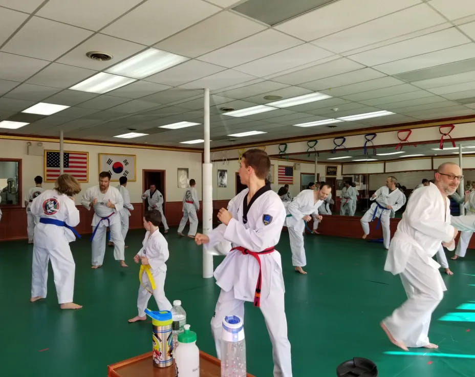 a person in a karate uniform
