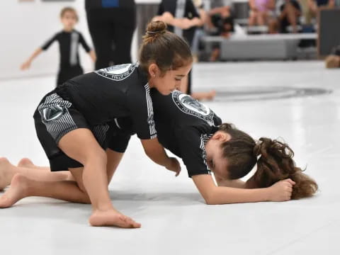 a boy and girl dancing