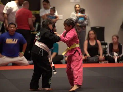 a man and woman fighting