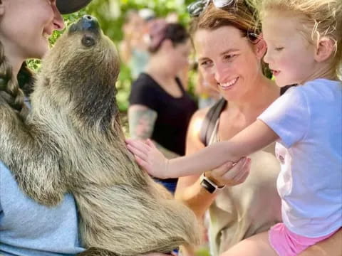 a person holding a baby
