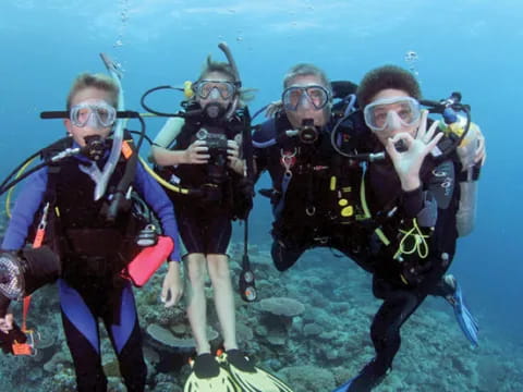a group of people in scuba gear