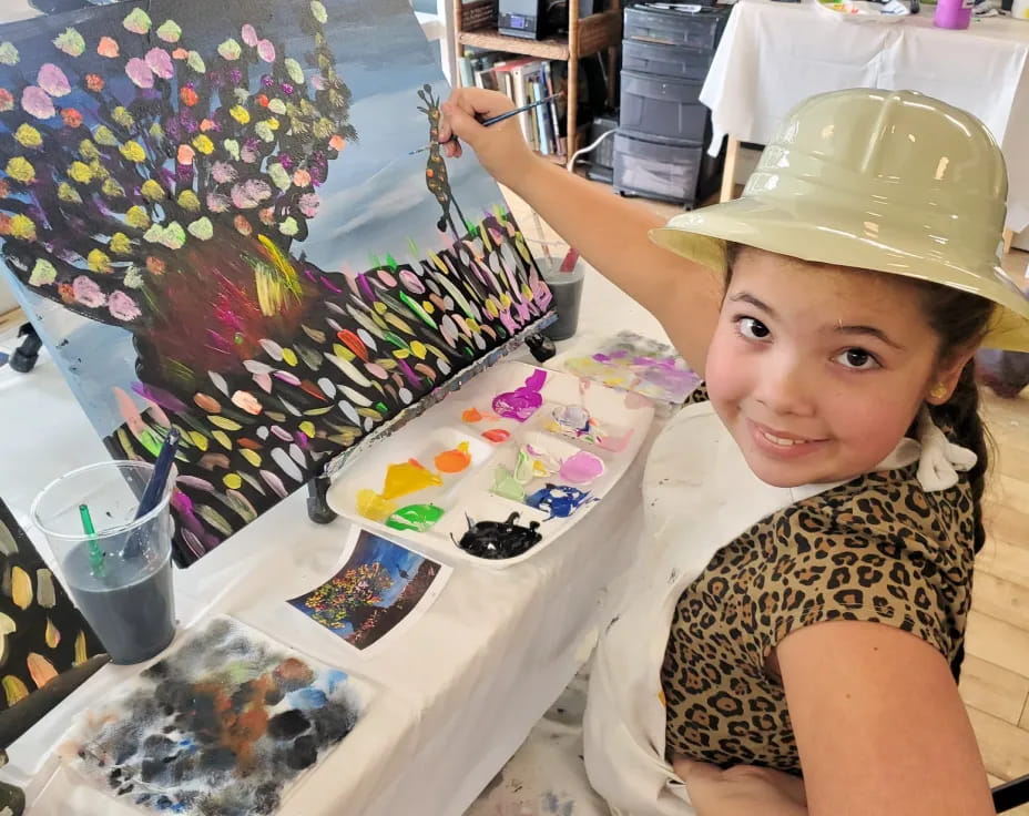 a girl wearing a helmet