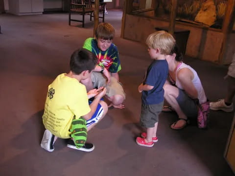a group of children playing