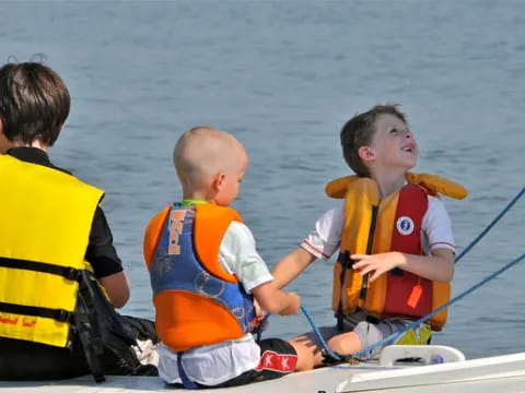 a group of people on a boat