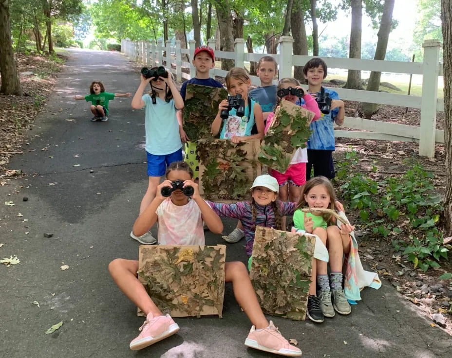 a group of people taking a picture