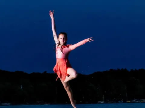 a person jumping in the air