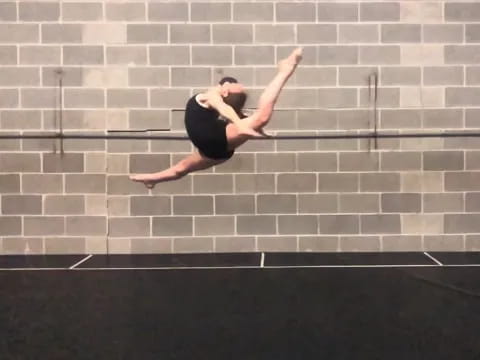 a person jumping in the air