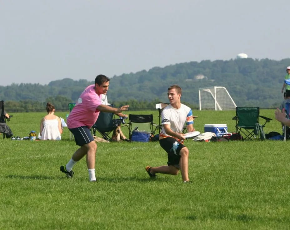 a group of people playing a game