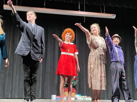 a group of people on stage