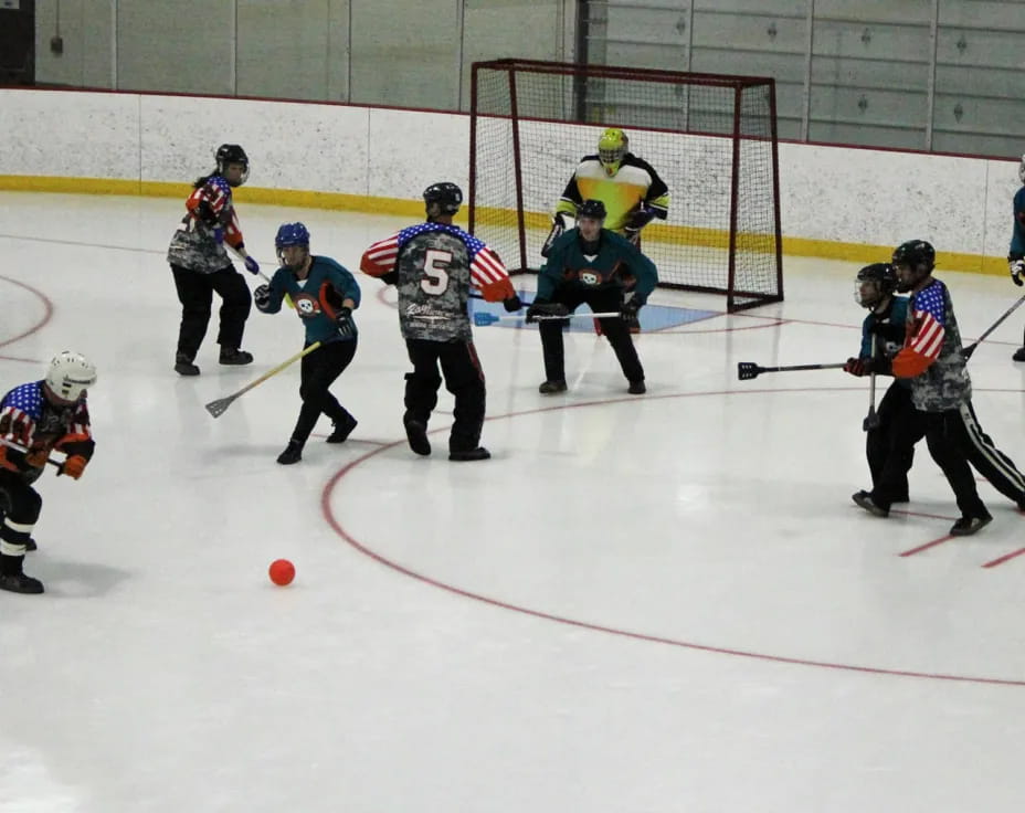 hockey players on ice