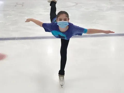 a person ice skating