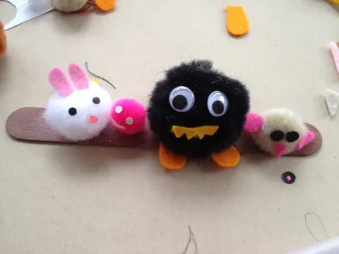 a group of stuffed animals