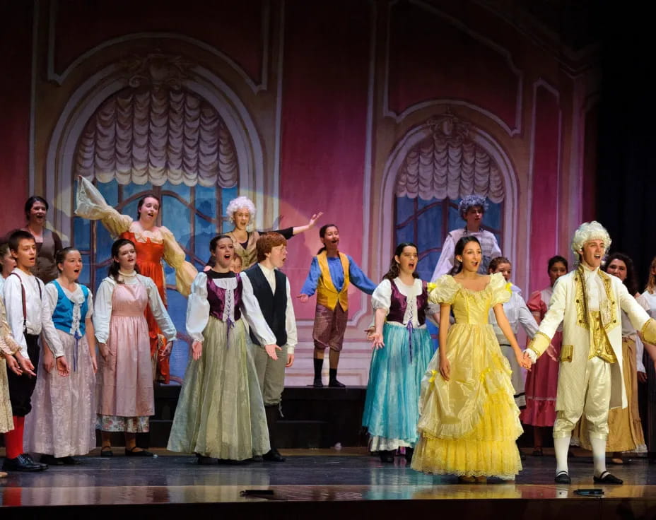a group of people on a stage