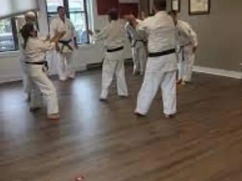 a group of people in a room