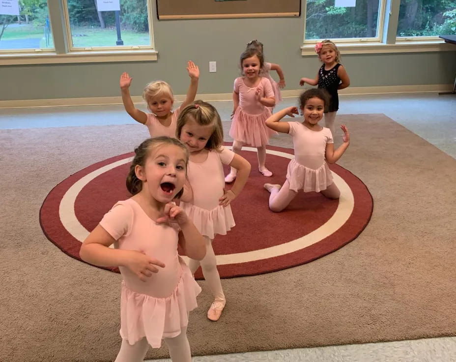 a group of children in a gym