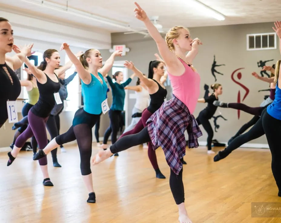 a group of women dancing