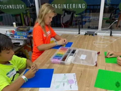 a person and a boy painting