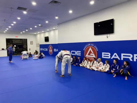 a group of people in a room