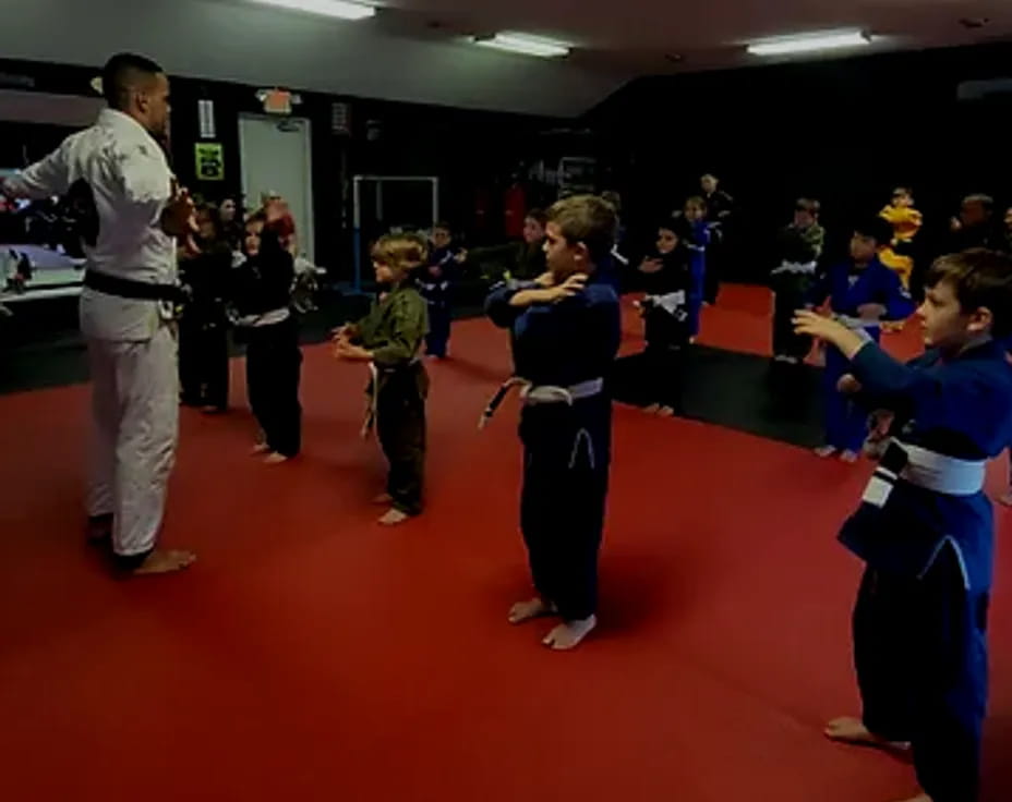 a group of children in a room