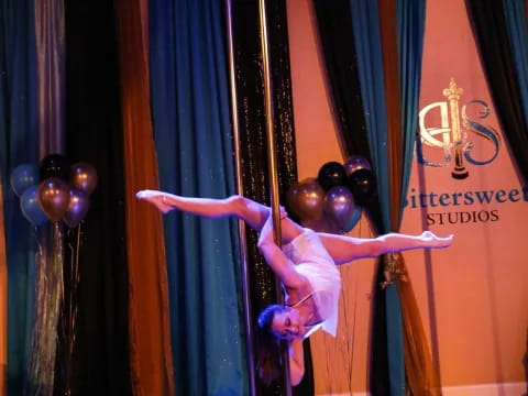 a person performing on a stage