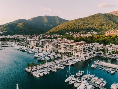a city with many boats in it
