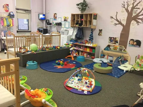 a room with toys and toys