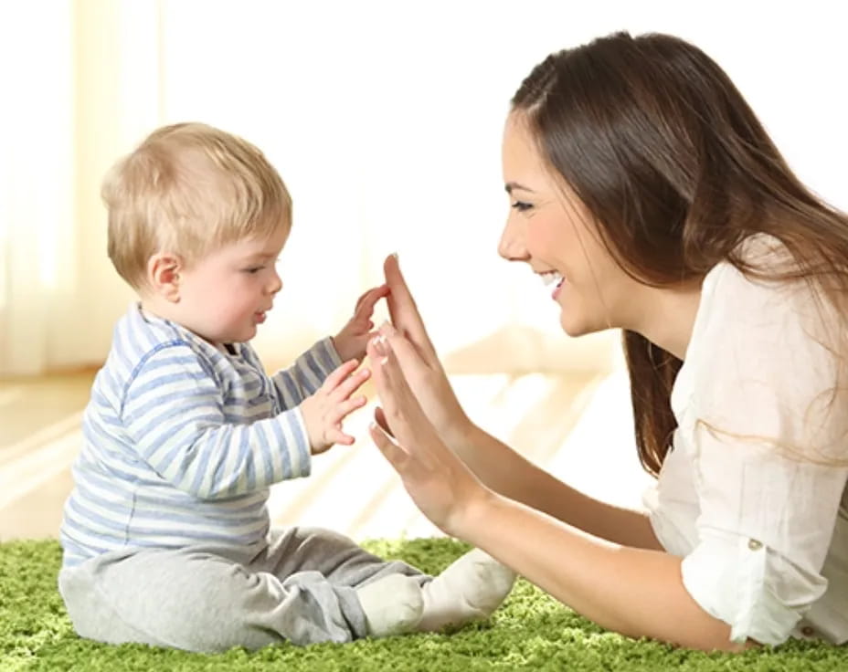 a person and a baby