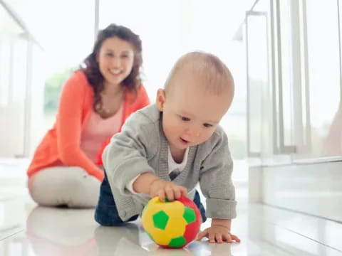 a person and a baby