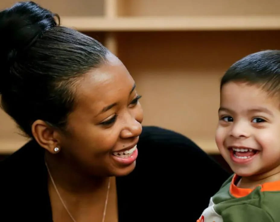 a person and a child