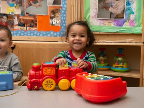 kids playing with toys