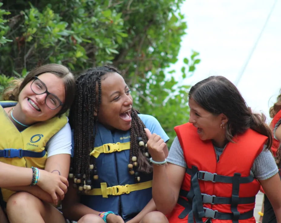 a group of women laughing