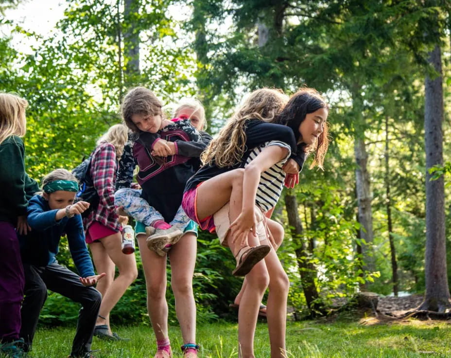a group of people hugging