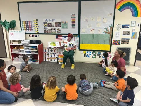 a teacher teaching a class