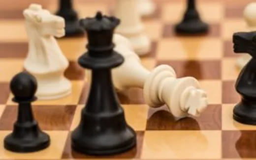 a chess board with a chessboard