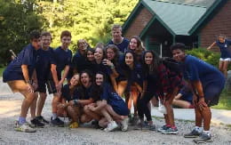 a group of people posing for a photo