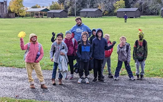 a group of people posing for a photo