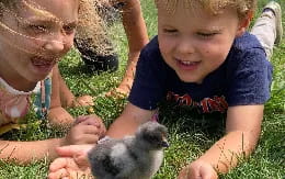 a child and a baby