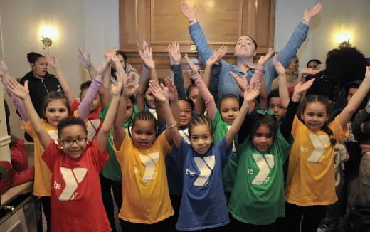 a group of children posing for a photo