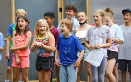 a group of people standing together