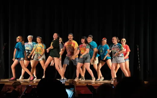 a group of people on a stage