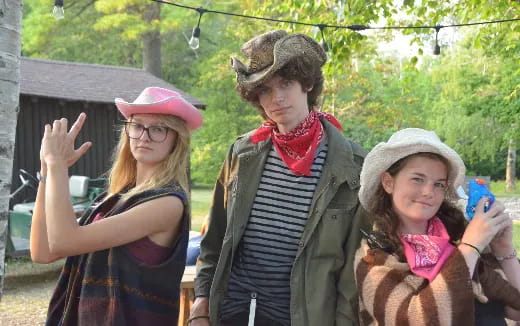 a group of people posing for the camera