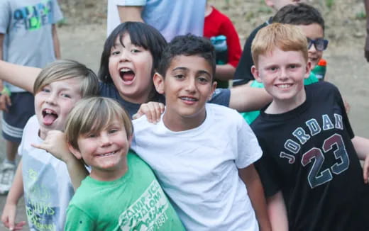 a group of people posing for a photo