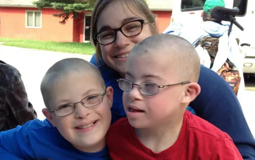 a group of people posing for the camera