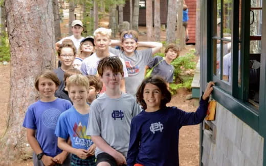 a group of people posing for a photo