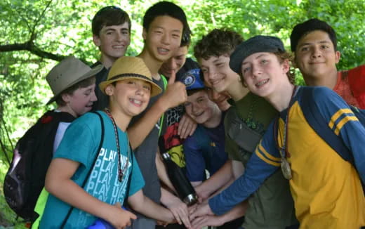 a group of people posing for a photo