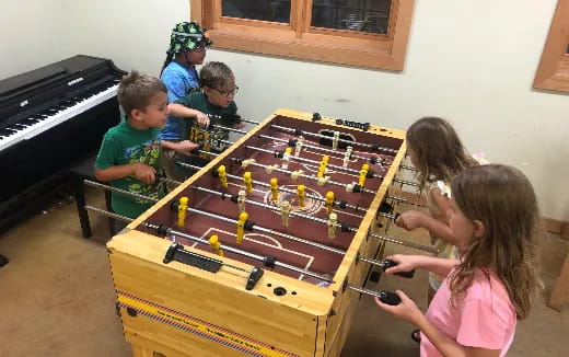 a group of children playing a game