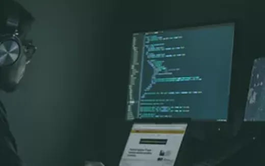 a computer screen with a keyboard