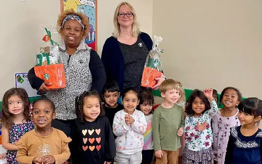 a group of children posing for a photo