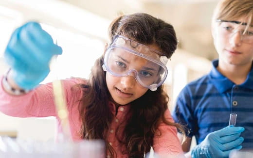 a group of people wearing goggles