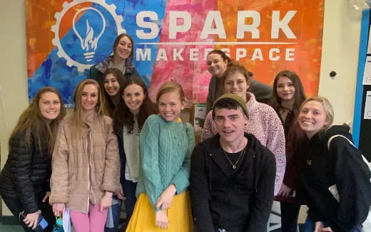 a group of people posing for a photo